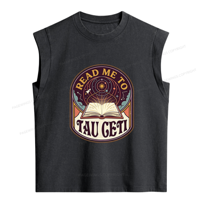 Pagewings Sci-Fi Novel Lover Women's Washed Tank Top