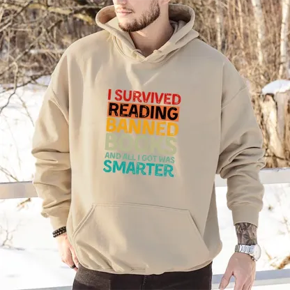 Pagewings I Survived Reading Banned Books And All I Got Was Smarter Unisex Classic Hoodie