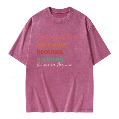 Pagewings Feminism Unisex Washed T-shirt