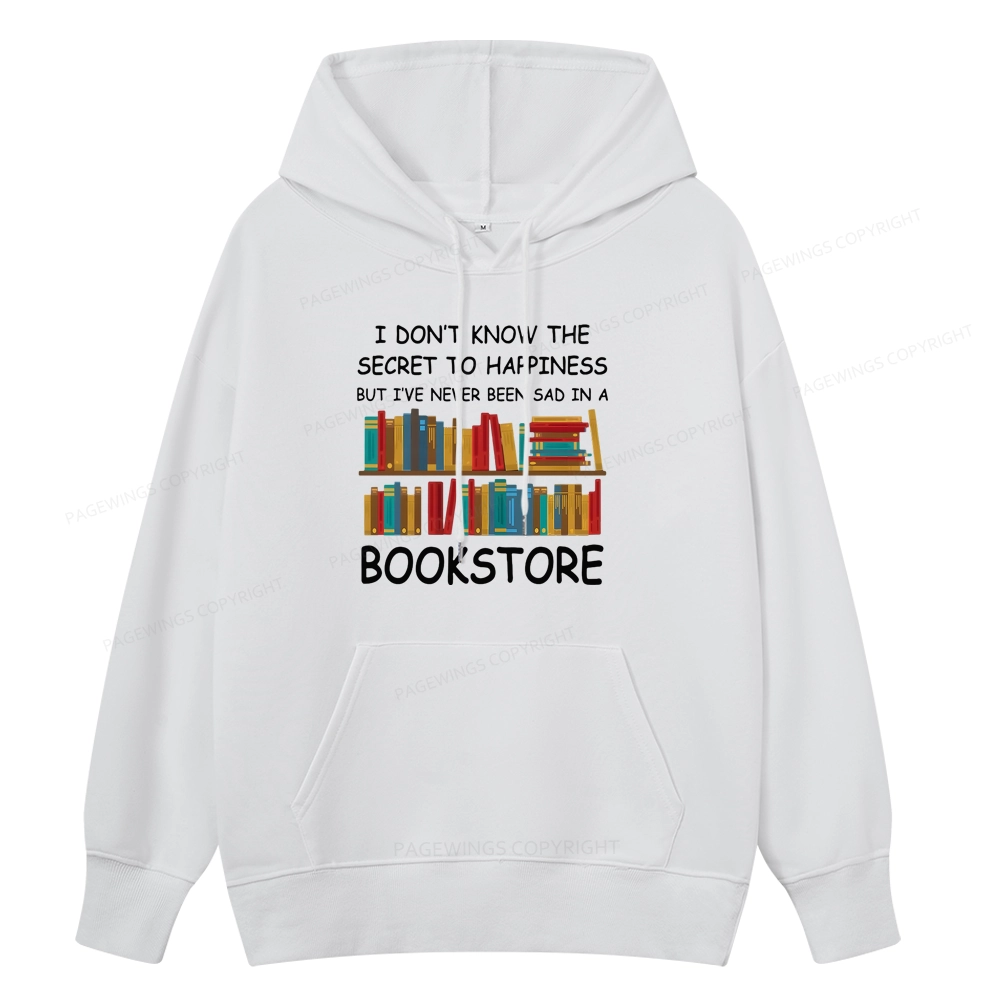 Pagewings I've Never Been Sad In A Bookstore Unisex Classic Hoodie