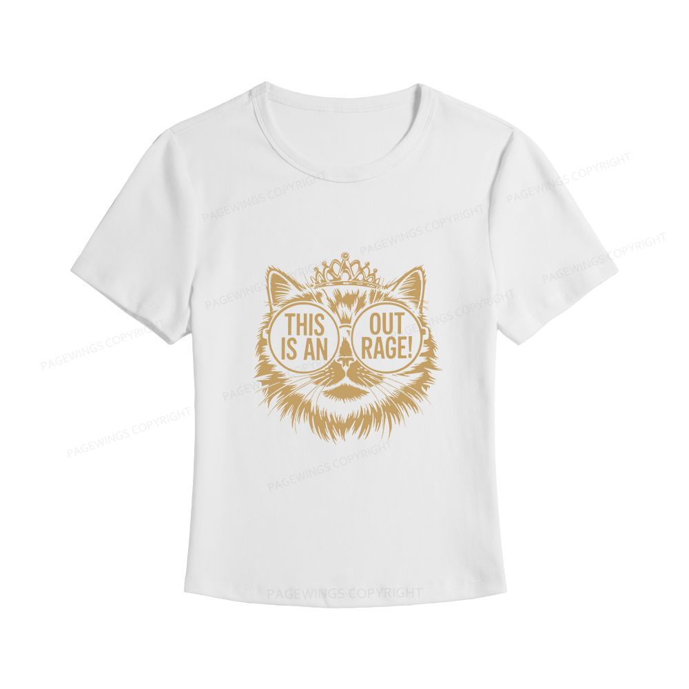 Pagewings This Is An Outrage Women's Baby Tee
