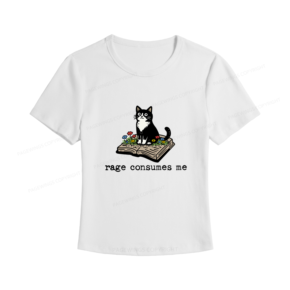 Pagewings Rage Consumes Me Women's Baby Tee