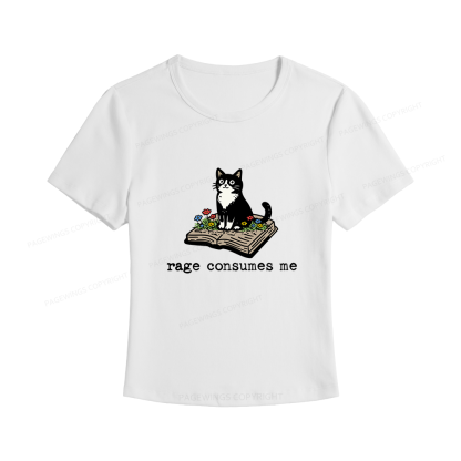 Pagewings Rage Consumes Me Women's Baby Tee