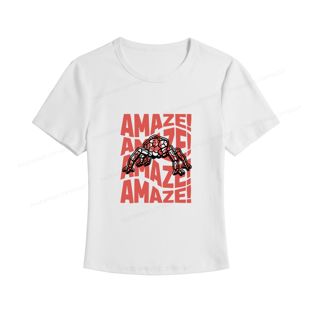 Pagewings Space Women's Baby Tee