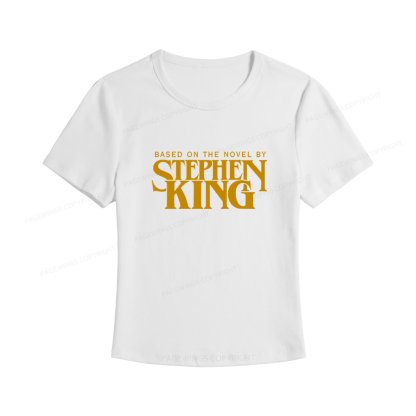Pagewings Based On A Novel By Horror Writer Women's Baby Tee