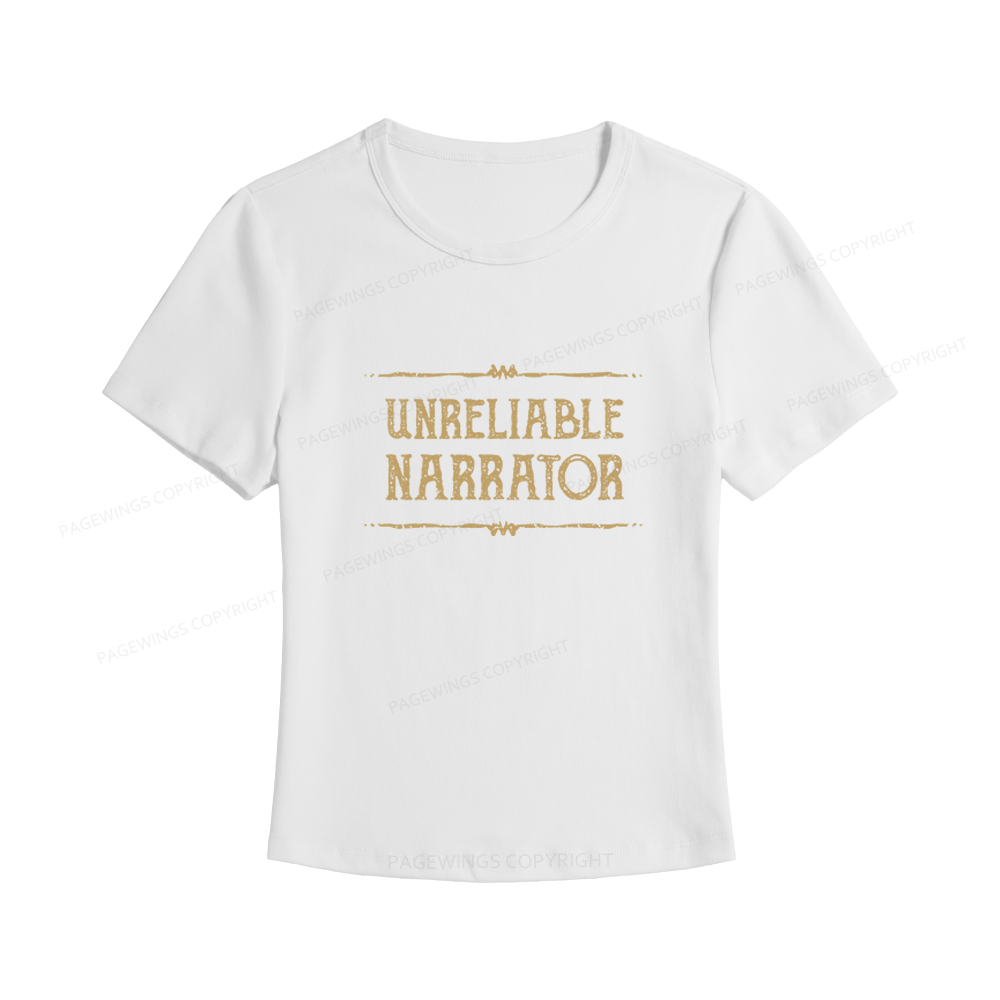 Pagewings Unreliable Narrator Women's Baby Tee