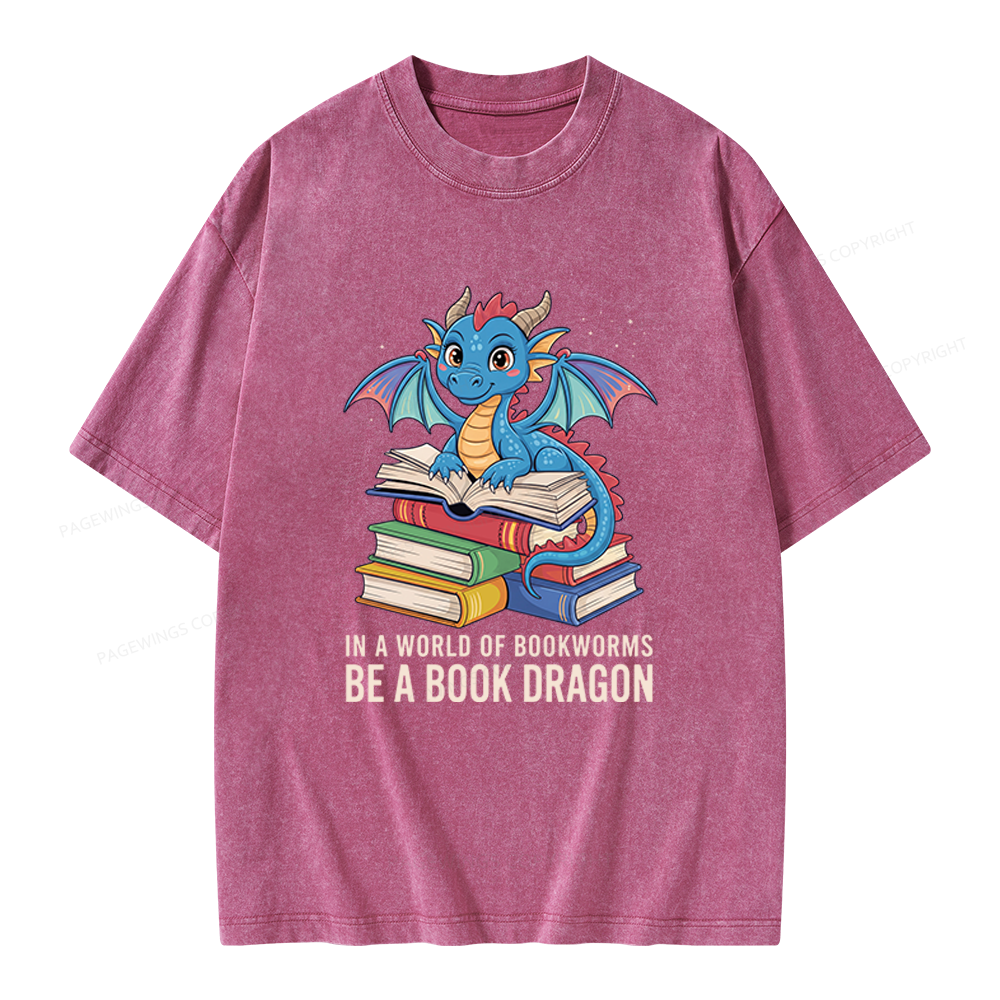 Pagewings Bookworms Unisex Washed T-shirt
