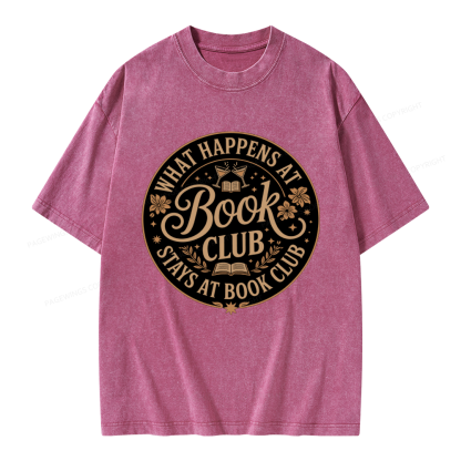 Pagewings Book Club Unisex Washed T-shirt