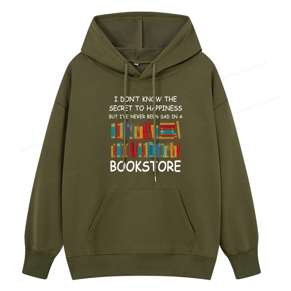 Pagewings I've Never Been Sad In A Bookstore Unisex Classic Hoodie