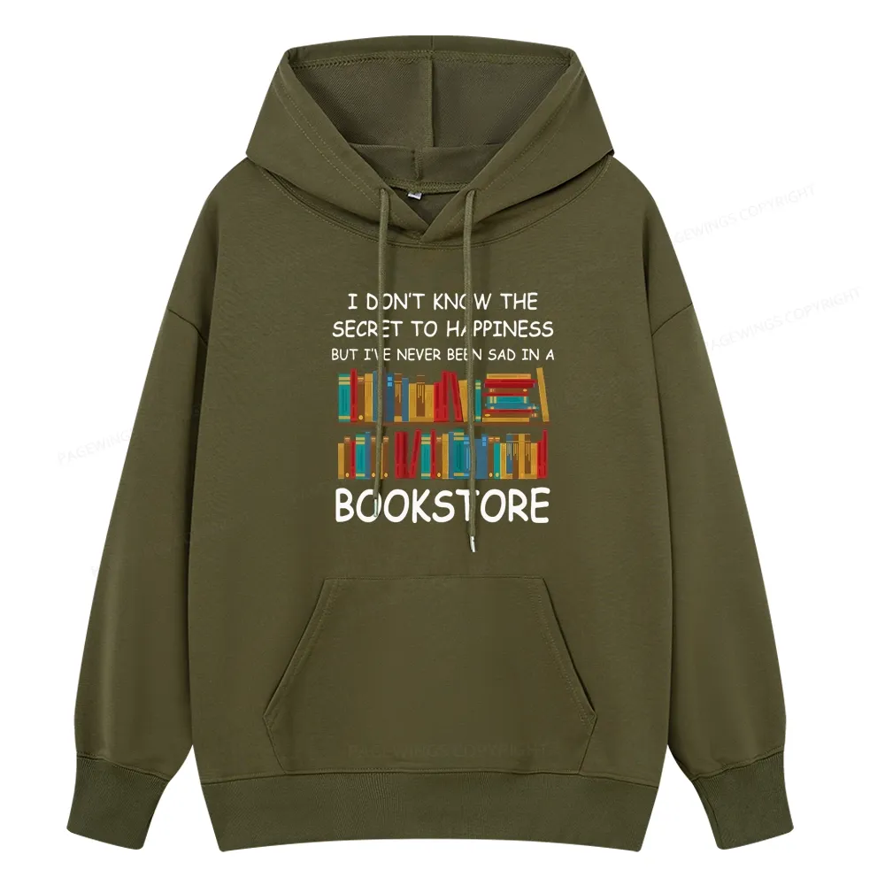 Pagewings I've Never Been Sad In A Bookstore Unisex Classic Hoodie