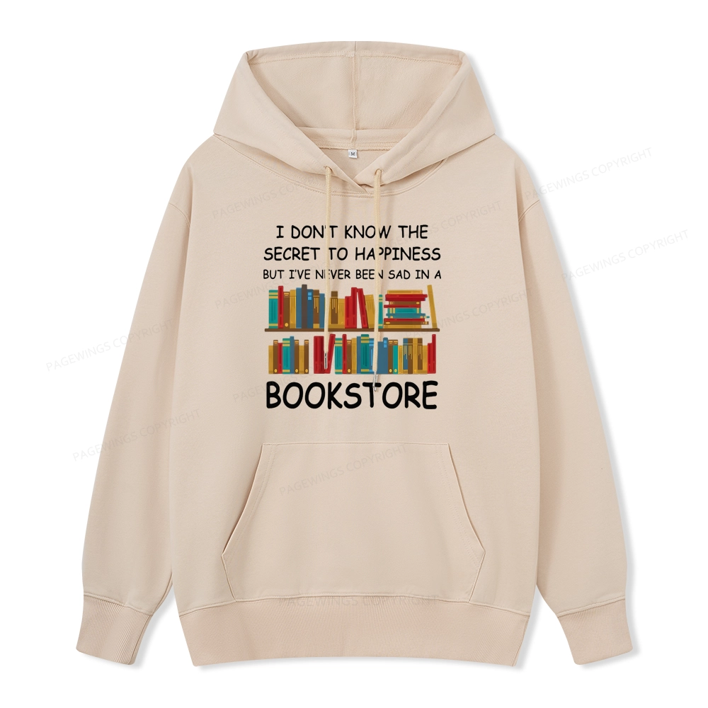 Pagewings I've Never Been Sad In A Bookstore Unisex Classic Hoodie