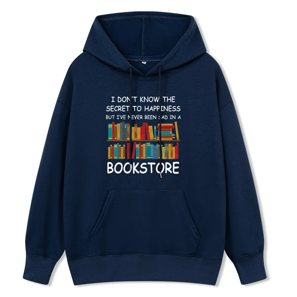Pagewings I've Never Been Sad In A Bookstore Unisex Classic Hoodie