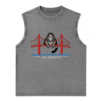 Pagewings Sci-Fi Book Lover Unisex Washed Tank Top