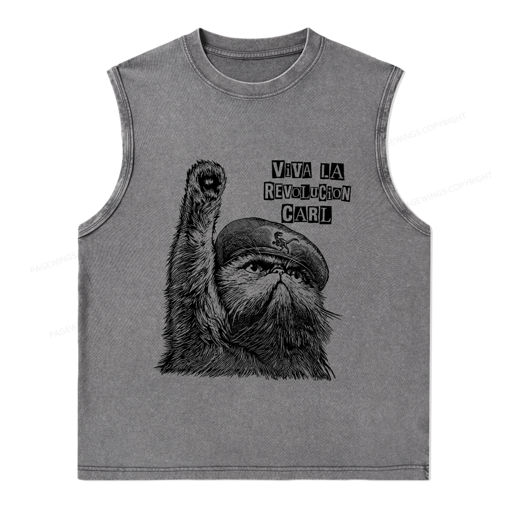 Pagewings Sci-Fi Book Lover Unisex Washed Tank Top