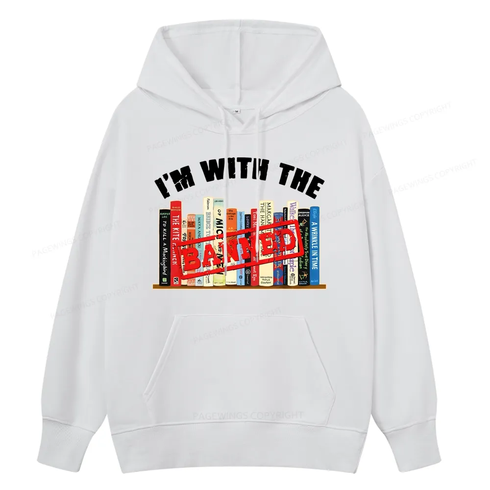 Pagewings I'm With The Banned Funny Book Unisex Classic Hoodie