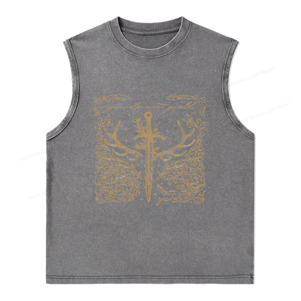 Pagewings You Do Not Yield Unisex Washed Tank Top
