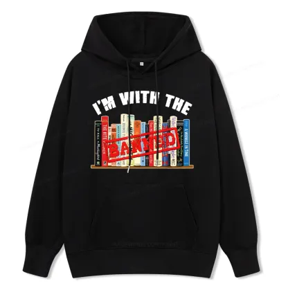 Pagewings I'm With The Banned Funny Book Unisex Classic Hoodie