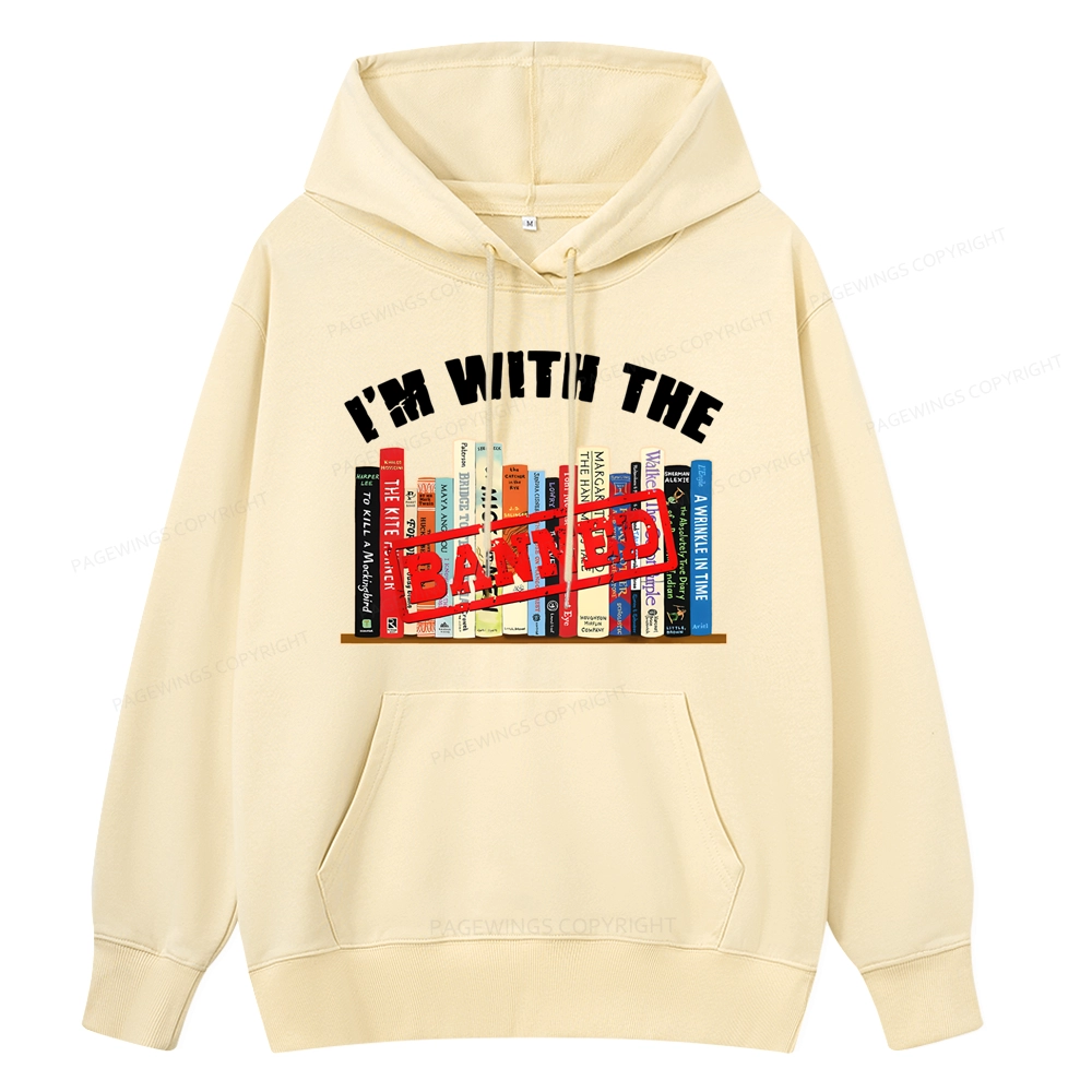Pagewings I'm With The Banned Funny Book Unisex Classic Hoodie