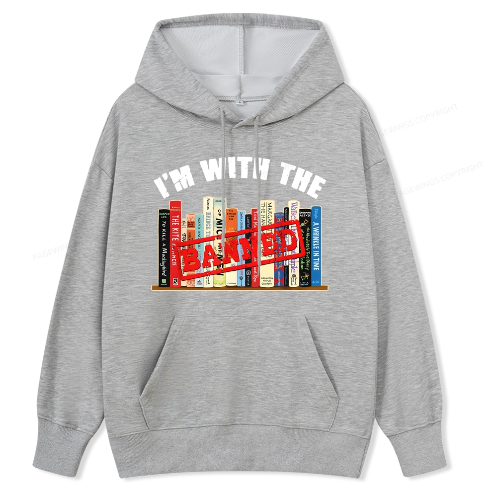 Pagewings I'm With The Banned Funny Book Unisex Classic Hoodie