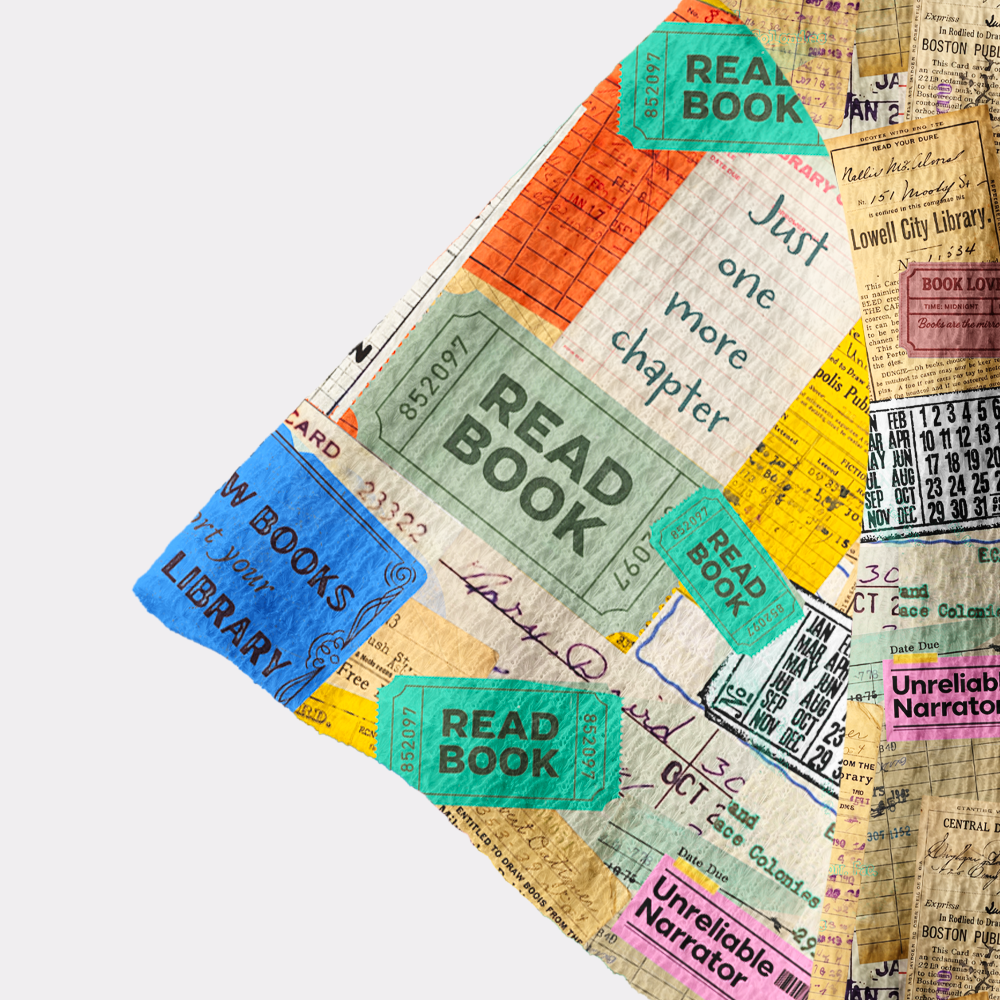 Pagewings Book Nerd Camp Collar Boxy Fit Unisex Crochet Shirt
