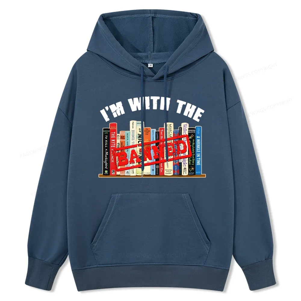 Pagewings I'm With The Banned Funny Book Unisex Classic Hoodie