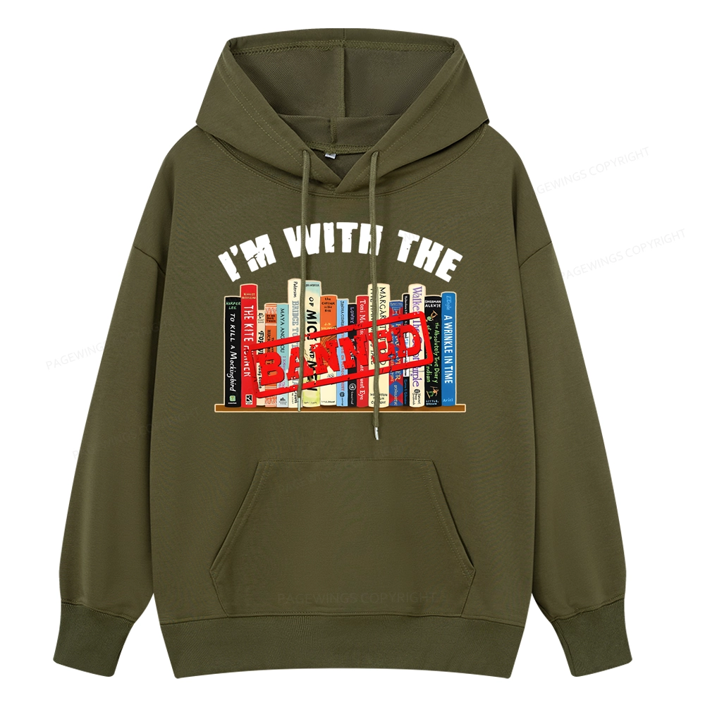 Pagewings I'm With The Banned Funny Book Unisex Classic Hoodie