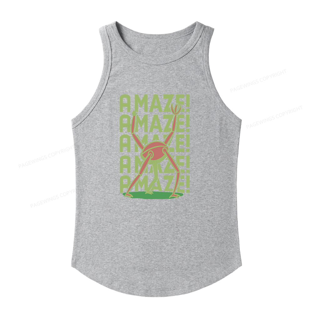 Pagewings Slim Fit Science Fiction Lover Women's Fitted Tank Top 