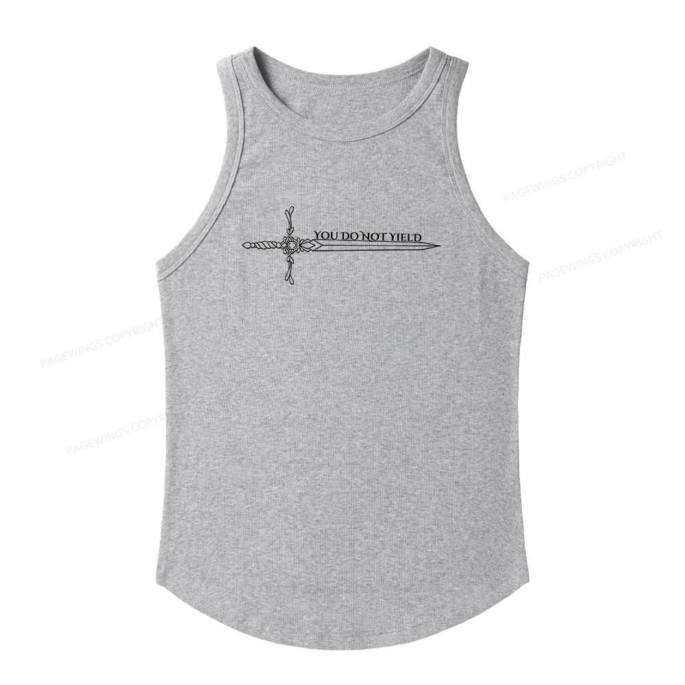 Pagewings Slim Fit You Do Not Yield Women's Fitted Tank Top 