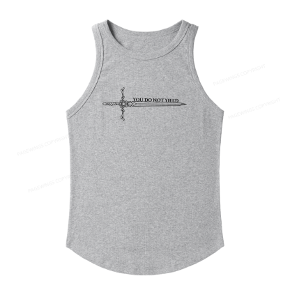 Pagewings Slim Fit You Do Not Yield Women's Fitted Tank Top 