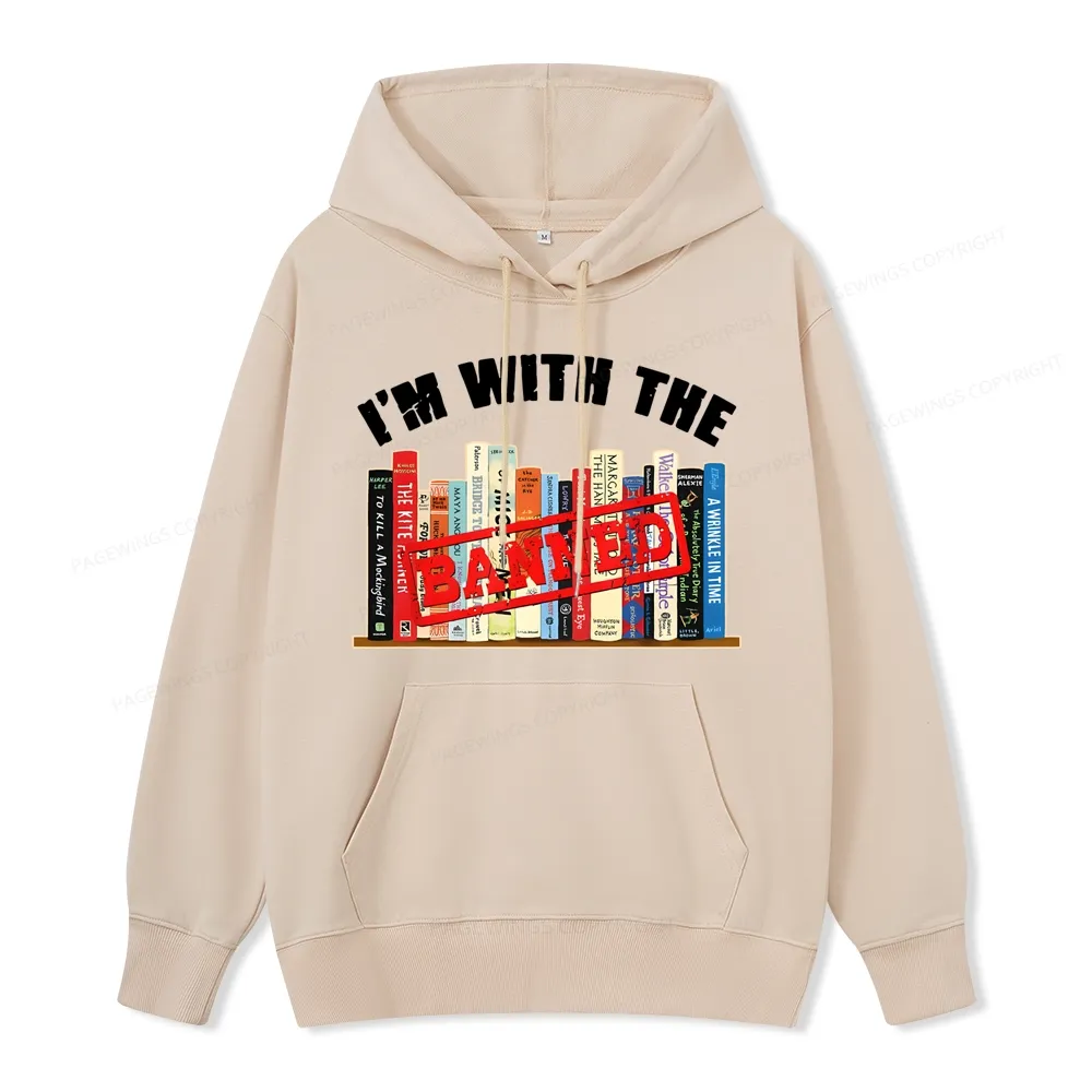 Pagewings I'm With The Banned Funny Book Unisex Classic Hoodie