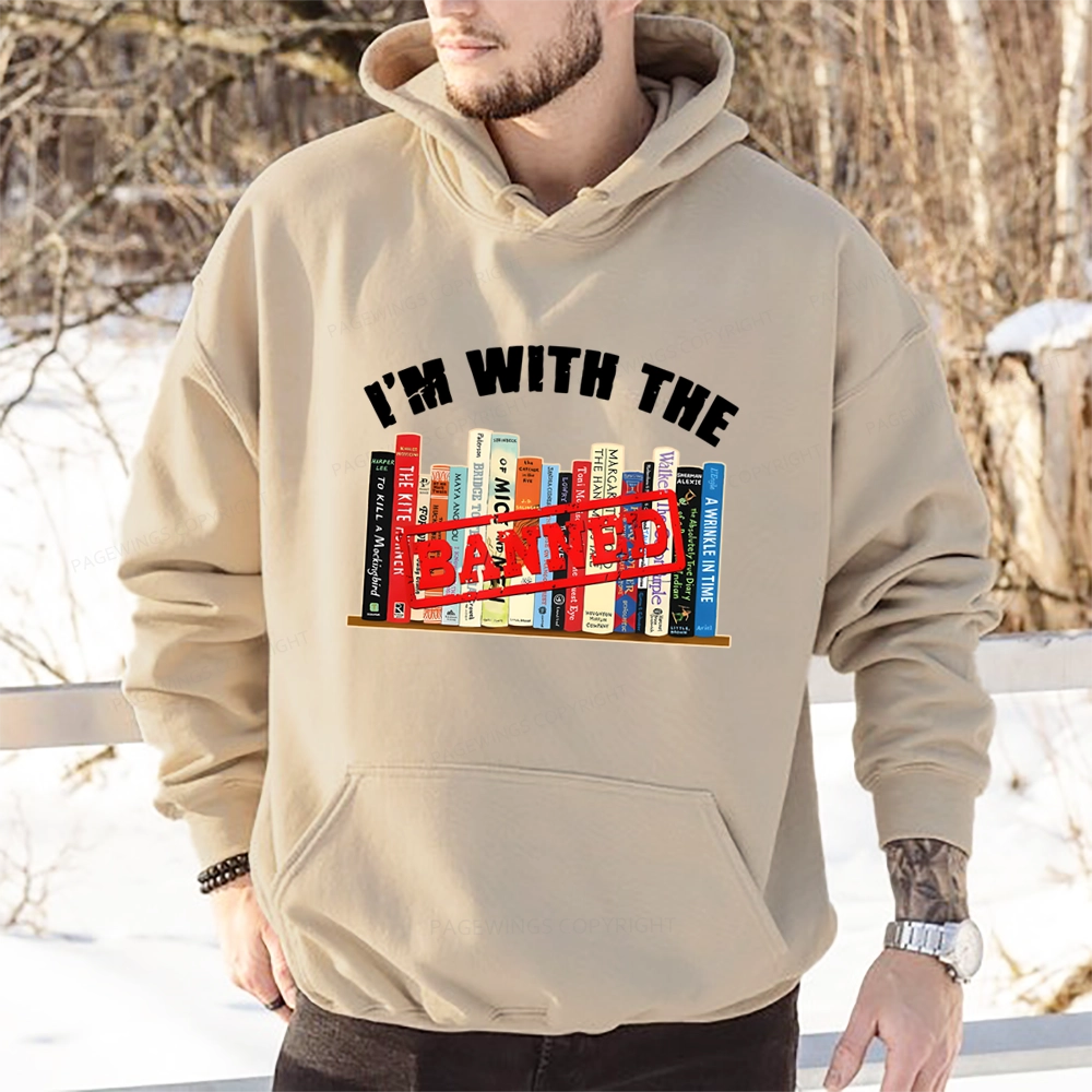 Pagewings I'm With The Banned Funny Book Unisex Classic Hoodie