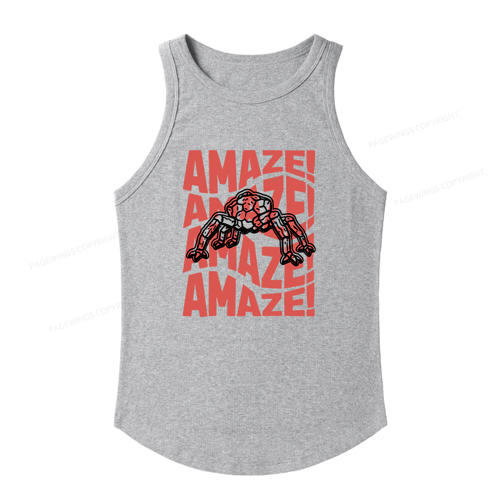 Pagewings Slim Fit Space Women's Fitted Tank Top 