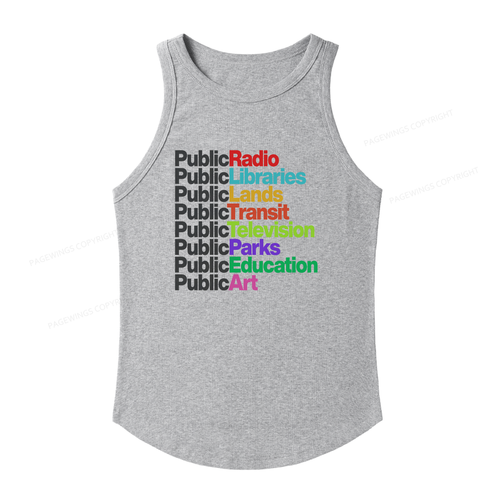 Pagewings Slim Fit Public Libraries Women's Fitted Tank Top 