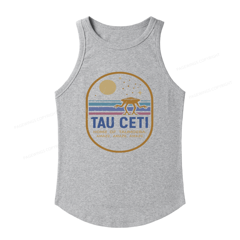 Pagewings Slim Fit Sci‑Fi Fan Women's Fitted Tank Top