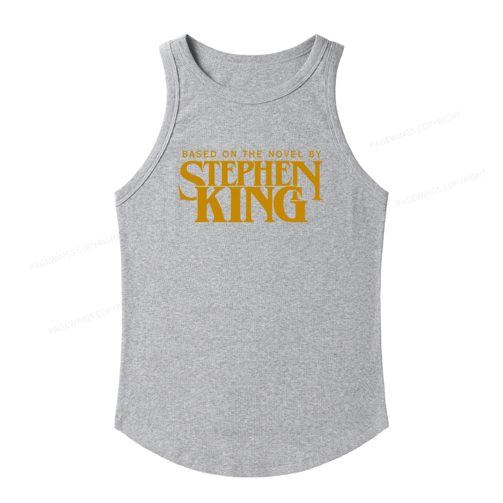 Pagewings Slim Fit Stephen King Women's Fitted Tank Top