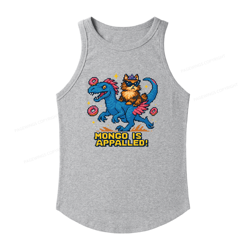 Pagewings Slim Fit Mongo is Appalled Women's Fitted Tank Top