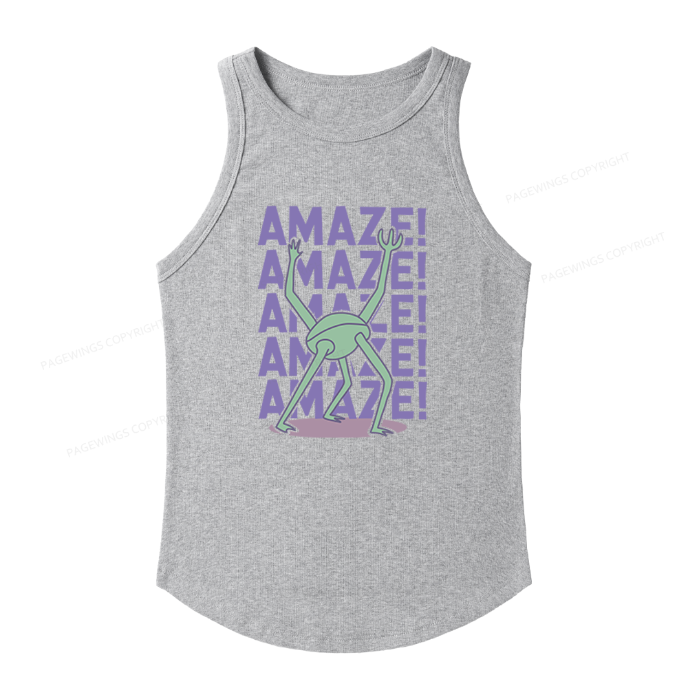 Pagewings Slim Fit Sci‑Fi Fan Women's Fitted Tank Top