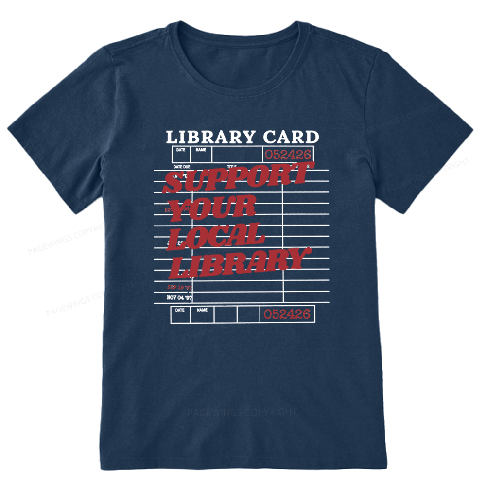Pagewings Support Your Local Library Unisex Classic T-shirt