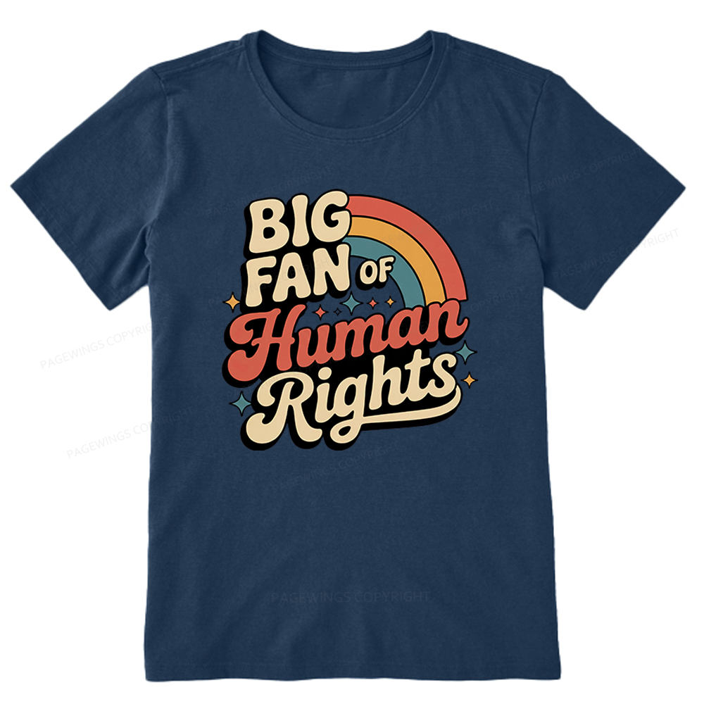 Pagewings Big Fan of Human Rights Unisex Classic T-shirt