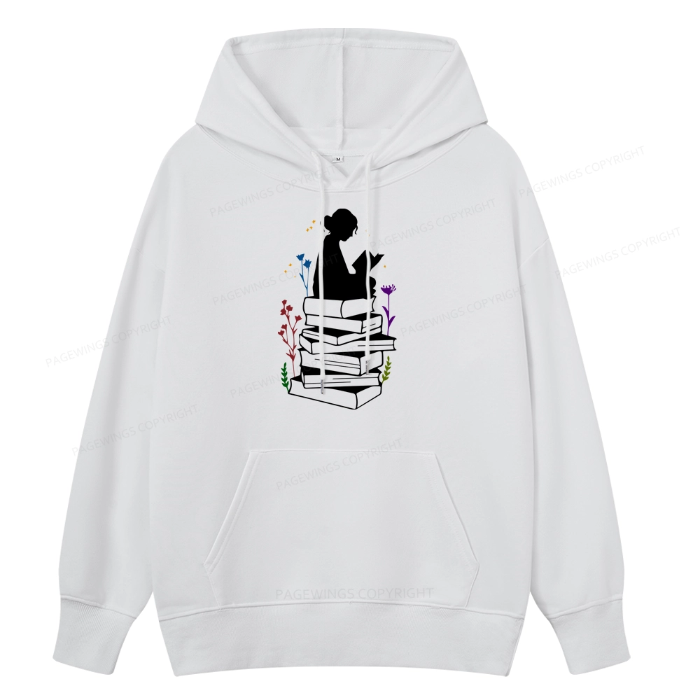 Pagewings Girl Reading Unisex Classic Hoodie