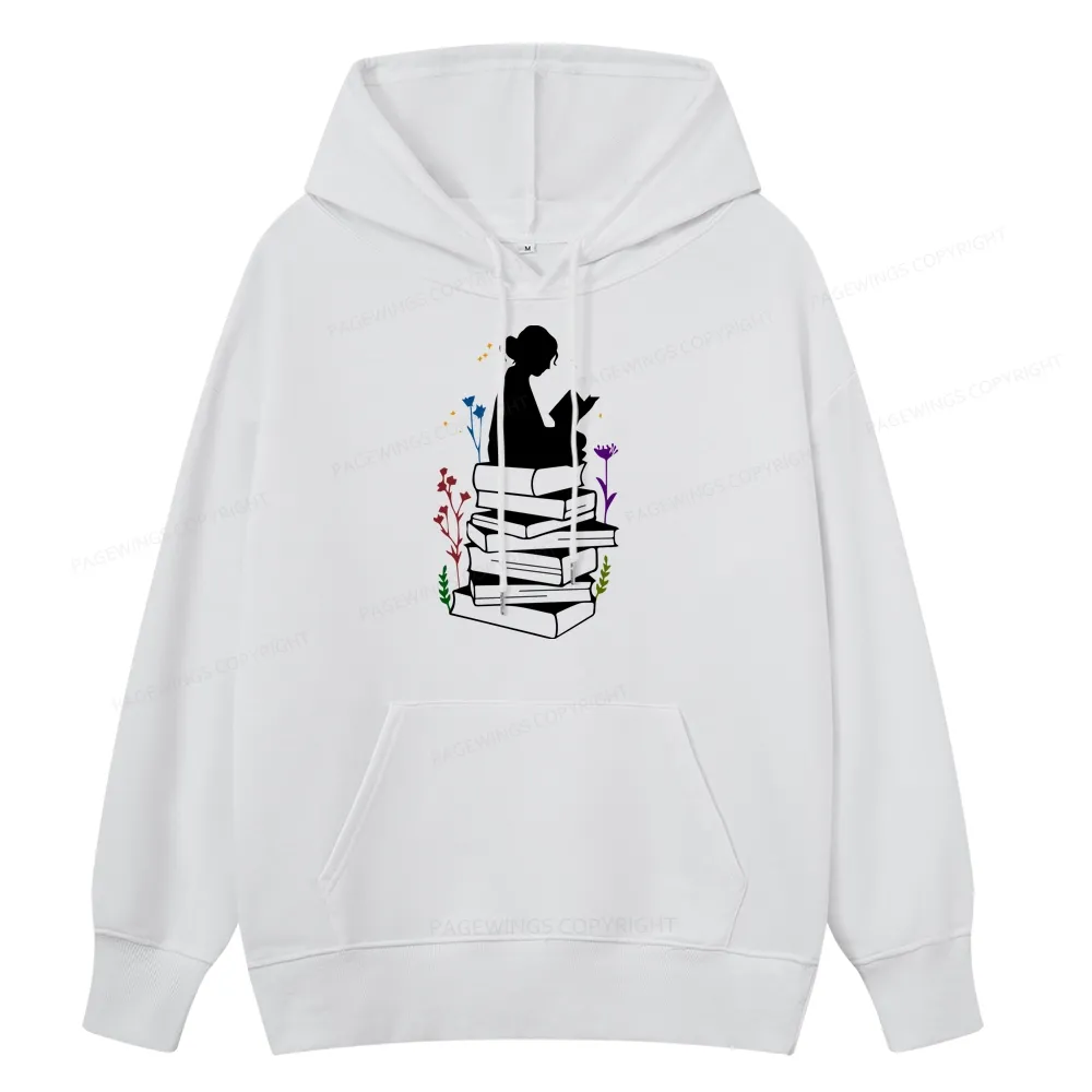 Pagewings Girl Reading Unisex Classic Hoodie