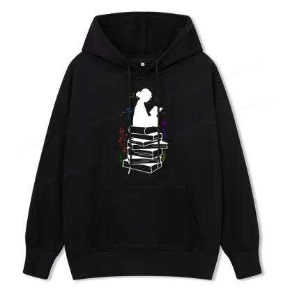 Pagewings Girl Reading Unisex Classic Hoodie