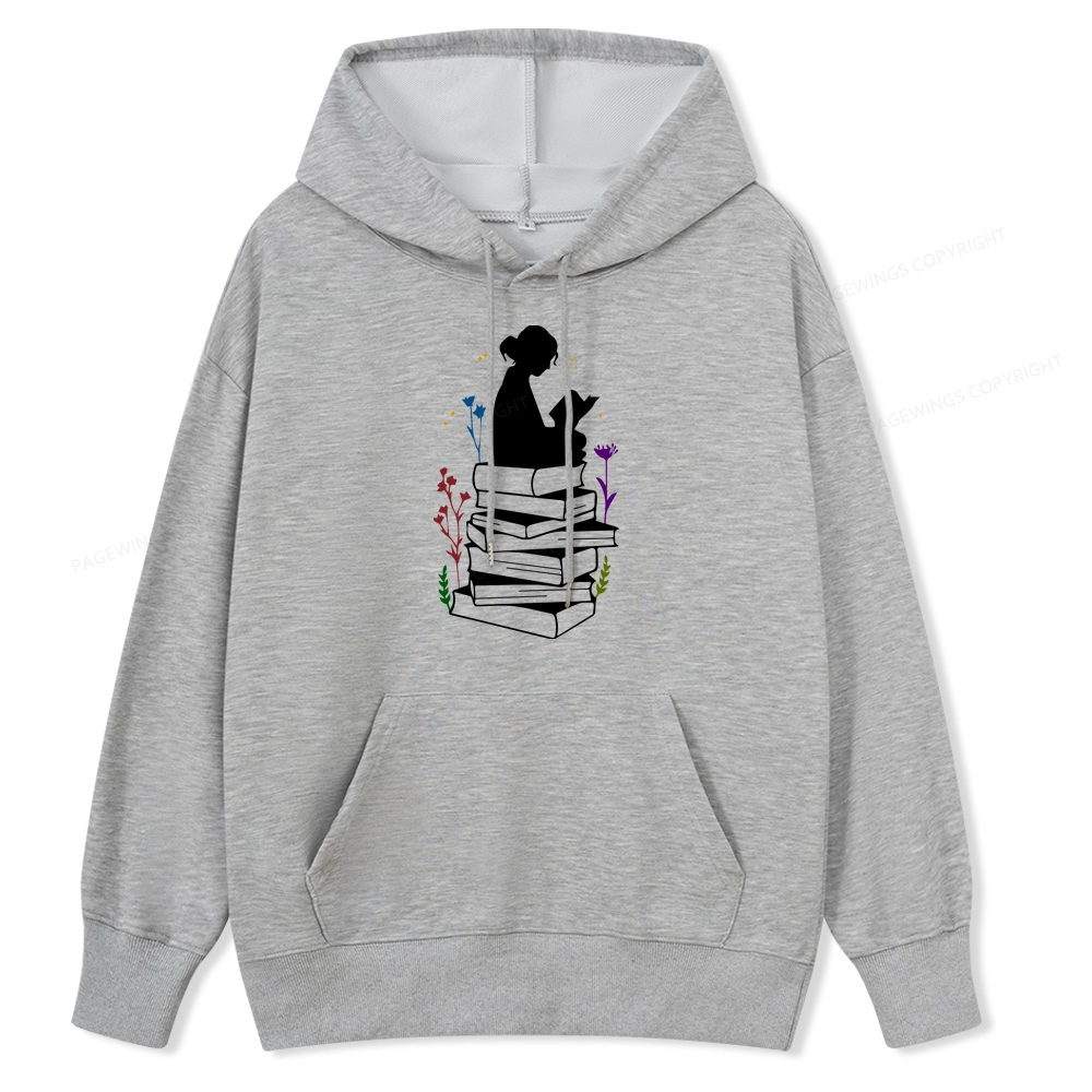 Pagewings Girl Reading Unisex Classic Hoodie