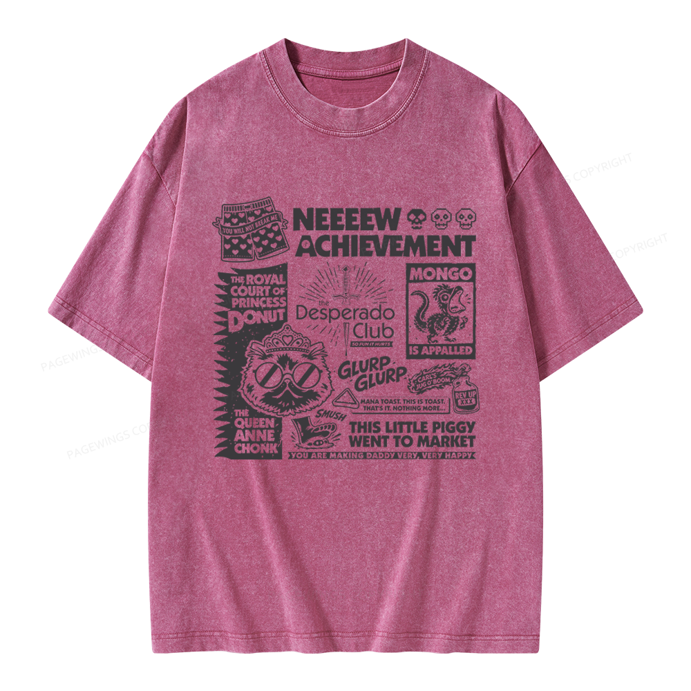 Pagewings Sci-Fi Novel Lover Unisex Washed T-shirt