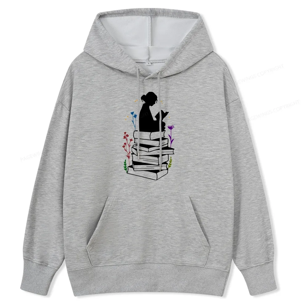 Pagewings Girl Reading Unisex Classic Hoodie