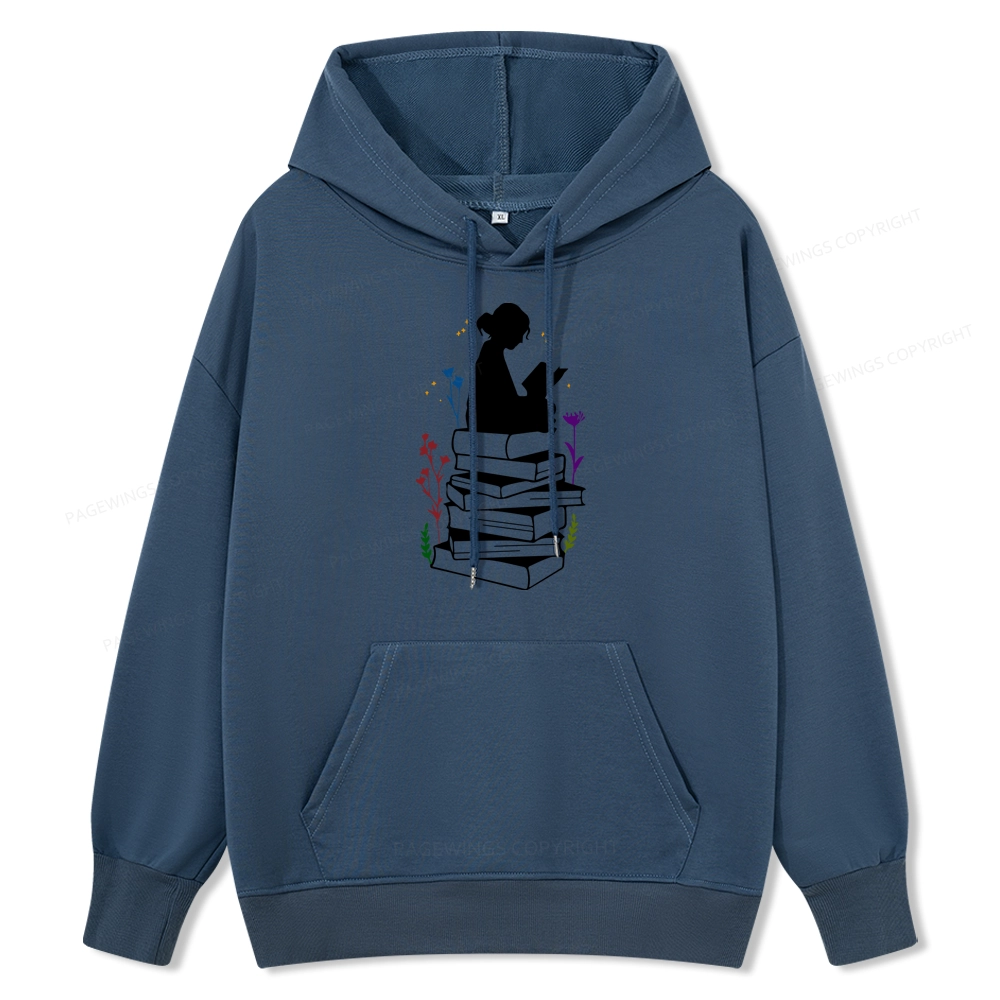 Pagewings Girl Reading Unisex Classic Hoodie