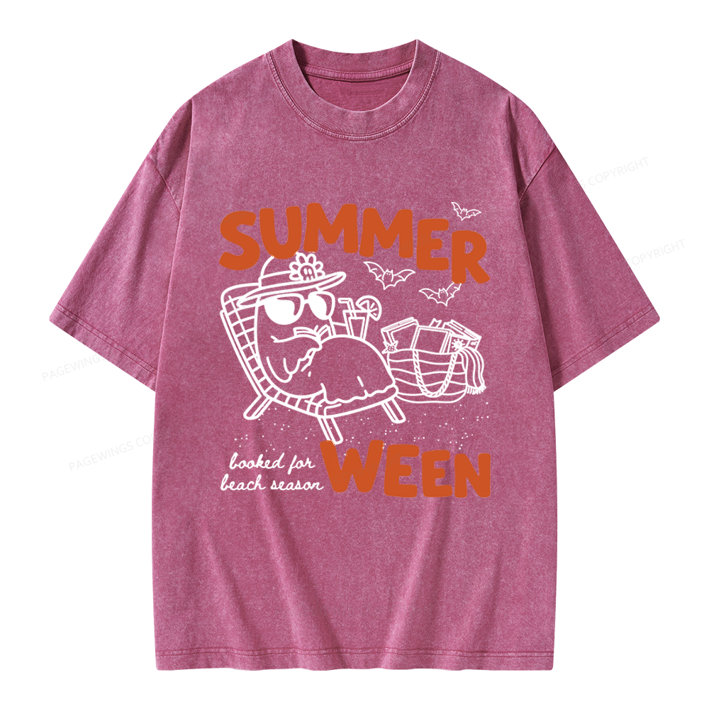 Pagewings Summerween Unisex Washed T-shirt