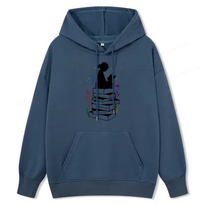 Pagewings Girl Reading Unisex Classic Hoodie