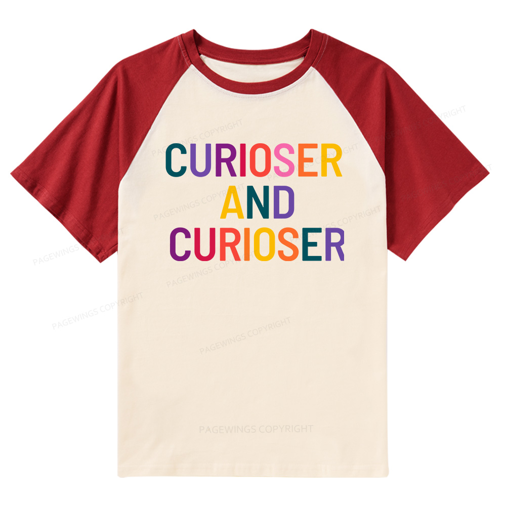 Pagewings Curioser Raglan T-shirt