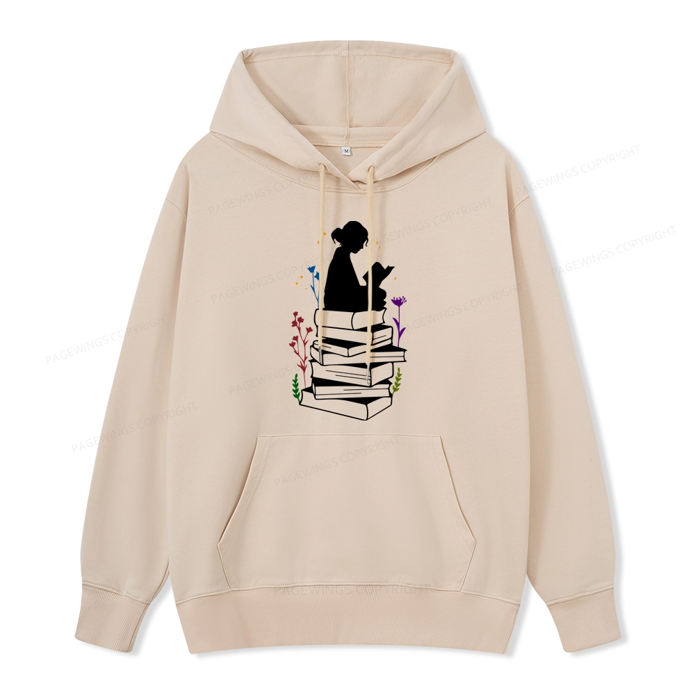 Pagewings Girl Reading Unisex Classic Hoodie